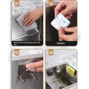 Suporte para esponja de lavar louça em aço inoxidável