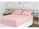Queen Bed Set Polyester Marcellin Textile 400 Yarn Hyperval Rosé 3 Pieces