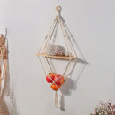 Prateleira artesanal de tricô para suporte de objetos. - Home Store 360